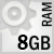 8 GB Ram