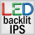 LED-backlit IPS